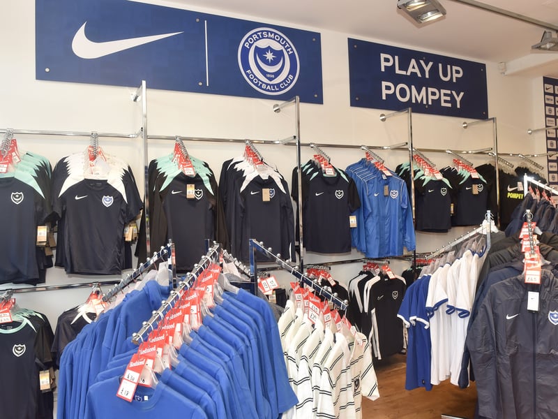 A selection of Nike training wear available at the pop-up shop.