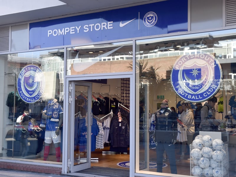 The Pompey Store opened on Friday, October 24 in Gunwharf Quays.