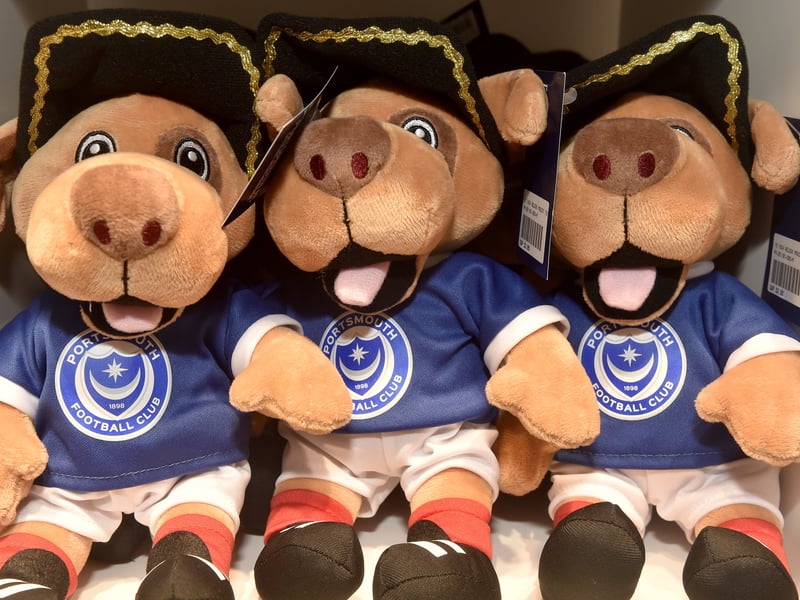 Nelson teddies at the new Pompey Store at Gunwharf Quays.