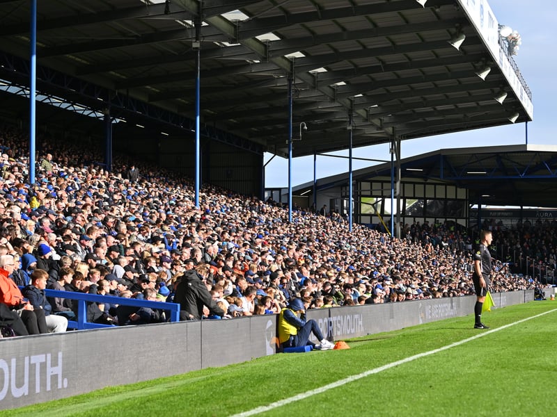 Pompey fans backed their team in the 1-0 defeat by Stoke City today.