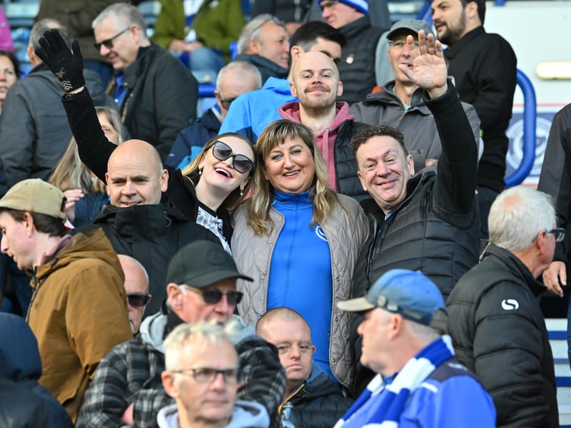 Pompey fans backed their team in the 1-0 defeat by Stoke City today.