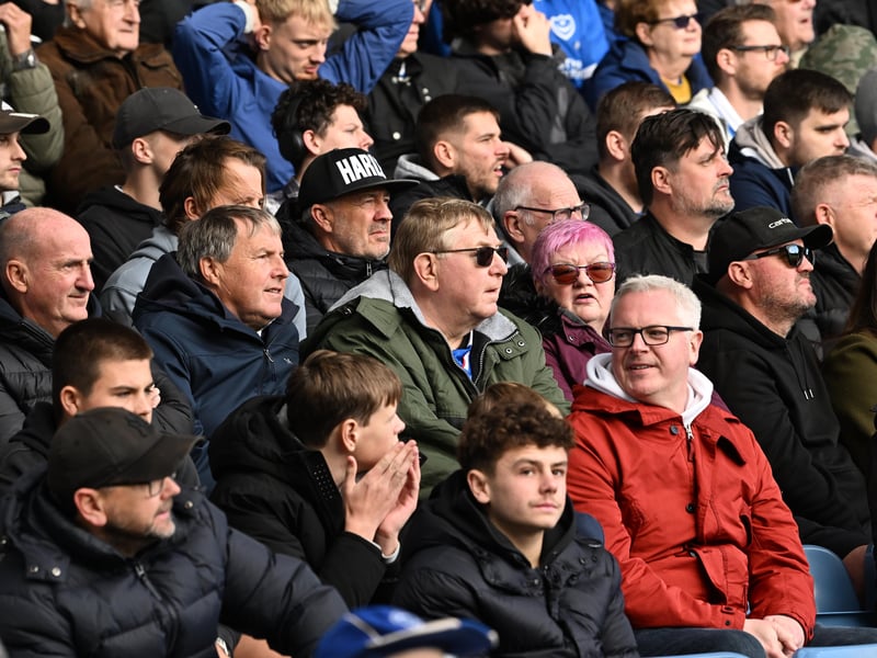 Pompey fans backed their team in the 1-0 defeat by Stoke City today.