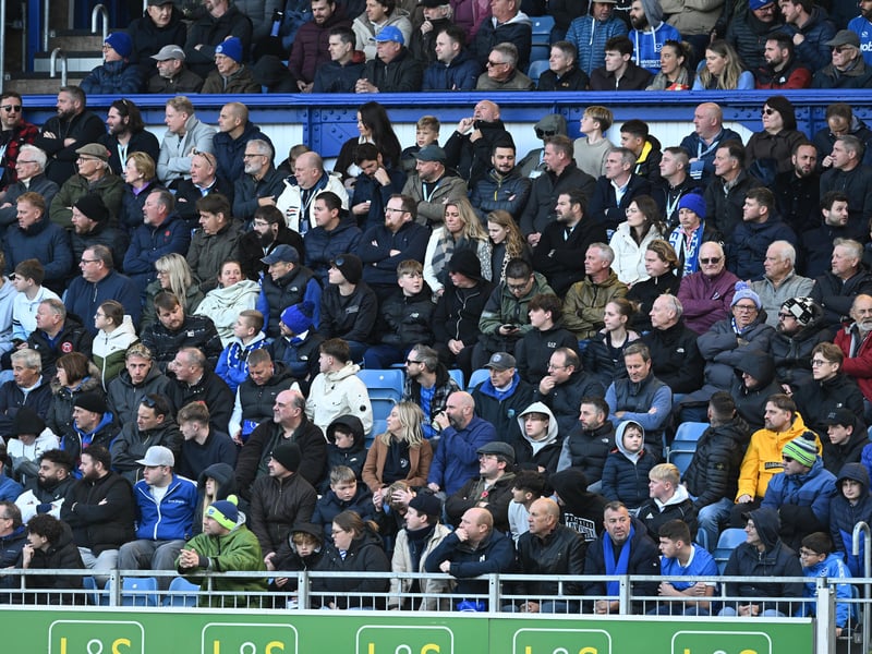 Pompey fans backed their team in the 1-0 defeat by Stoke City today.