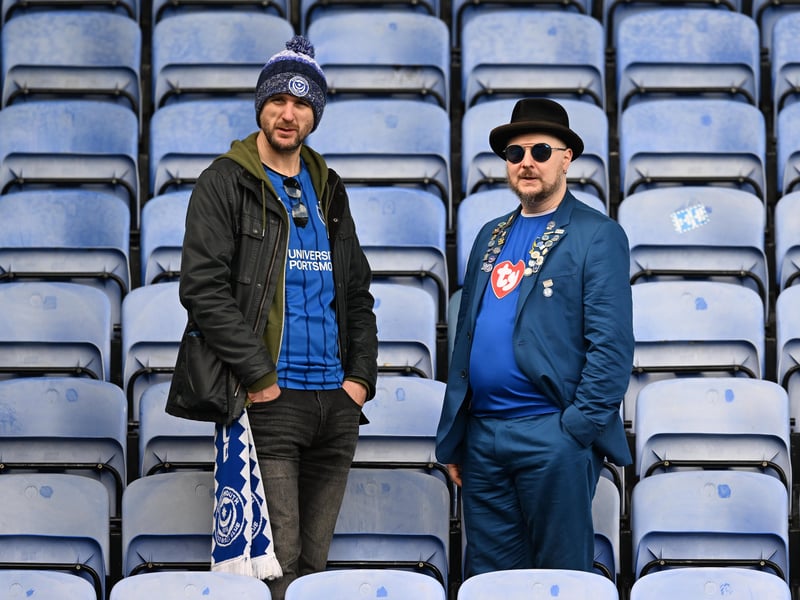 Pompey fans backed their team in the 1-0 defeat by Stoke City.
