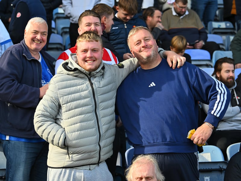 Pompey fans backed their team in the 1-0 defeat by Stoke City today.
