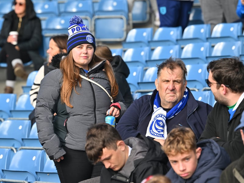 Pompey fans backed their team in the 1-0 defeat by Stoke City.