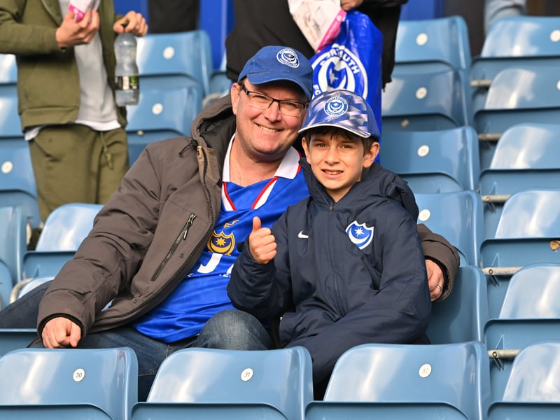 Pompey fans backed their team in the 1-0 defeat by Stoke City.