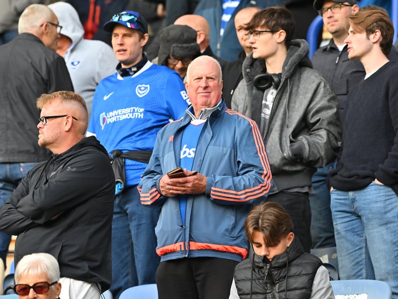 Pompey fans backed their team in the 1-0 defeat by Stoke City today.
