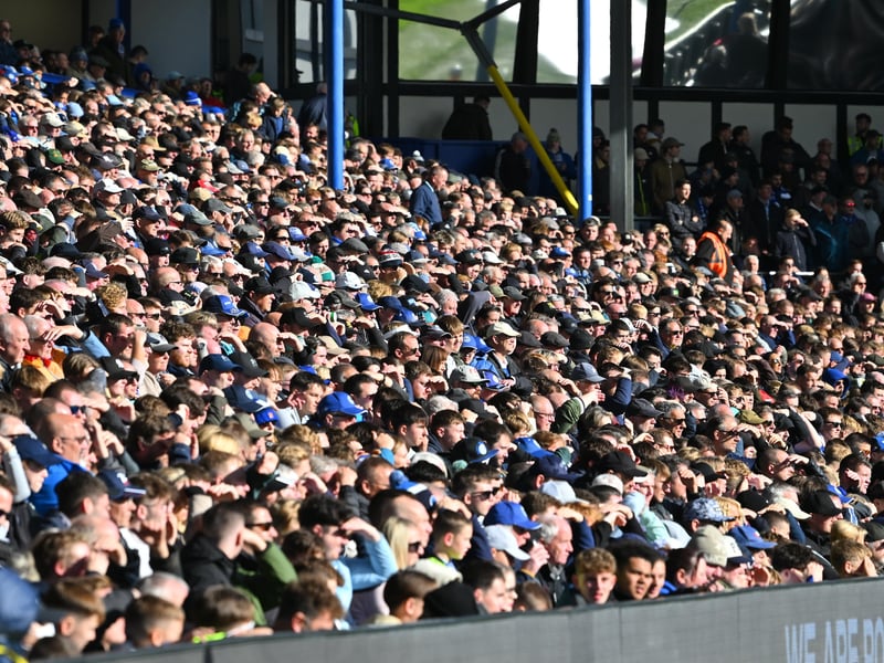 Pompey fans backed their team in the 1-0 defeat by Stoke City today.