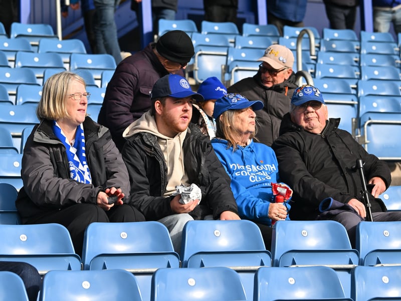 Pompey fans backed their team in the 1-0 defeat by Stoke City.