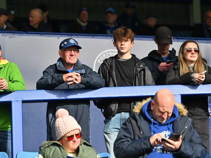 Pompey fans backed their team in the 1-0 defeat by Stoke City.
