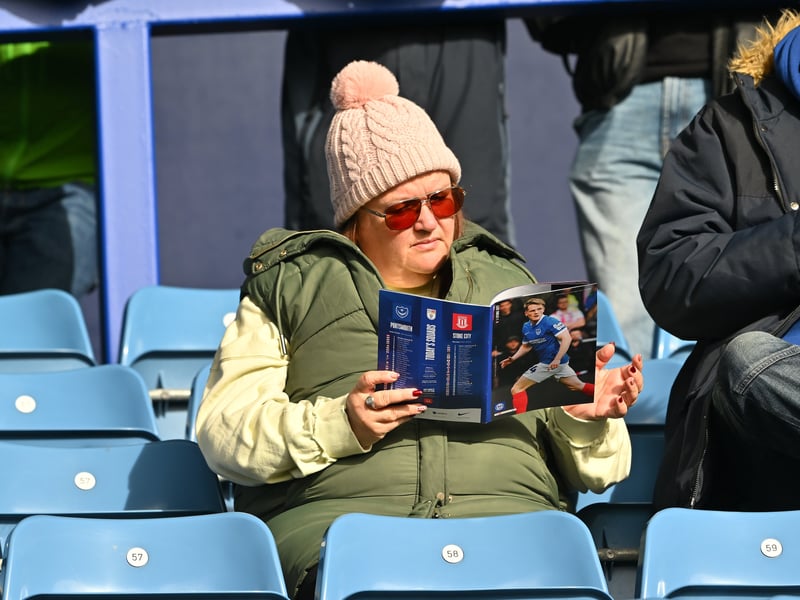 Pompey fans backed their team in the 1-0 defeat by Stoke City.