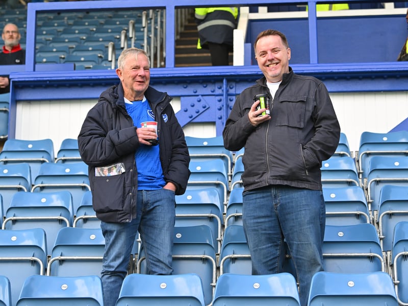 Pompey fans backed their team in the 1-0 defeat by Stoke City.