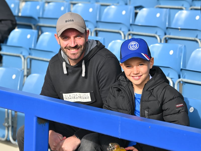 Pompey fans backed their team in the 1-0 defeat by Stoke City.