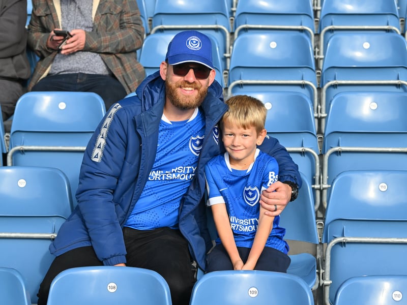 Pompey fans backed their team in the 1-0 defeat by Stoke City.