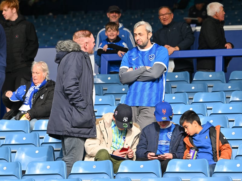 Pompey fans backed their team in the 1-0 defeat by Stoke City.
