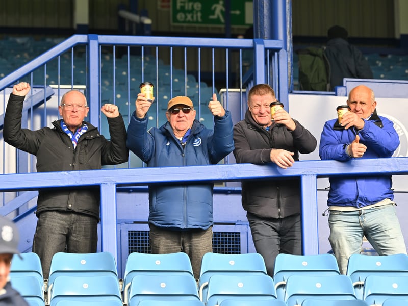 Pompey fans backed their team in the 1-0 defeat by Stoke City.