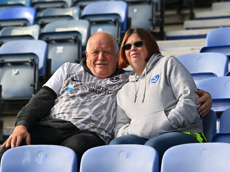 Pompey fans backed their team in the 1-0 defeat by Stoke City.