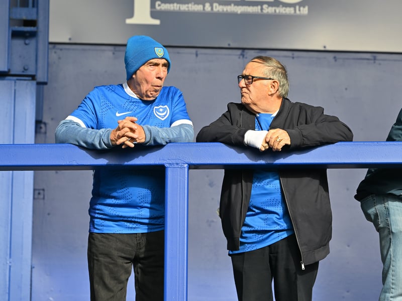 Pompey fans backed their team in the 1-0 defeat by Stoke City.