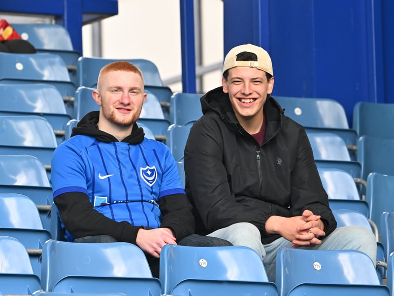Pompey fans backed their team in the 1-0 defeat by Stoke City.