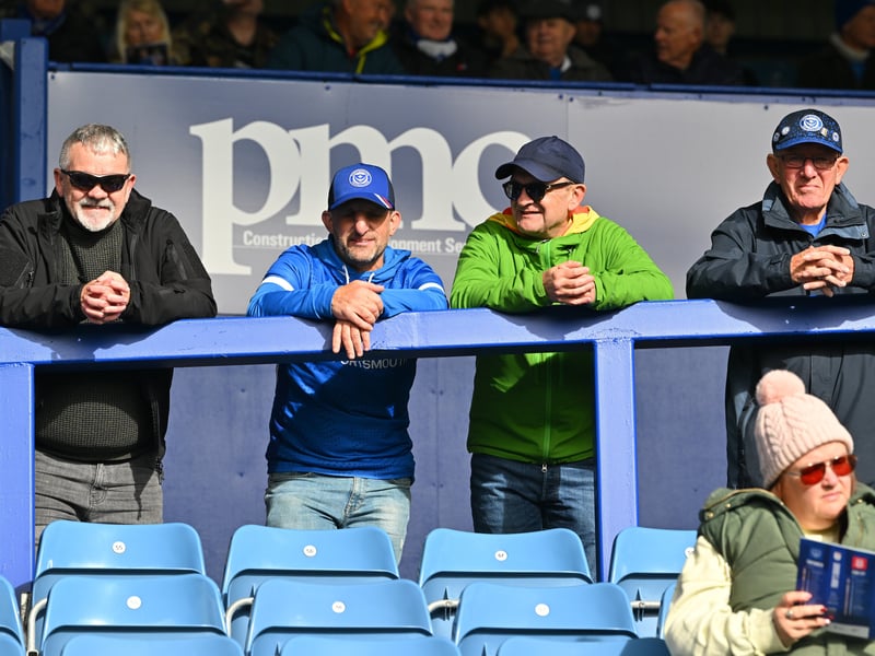 Pompey fans backed their team in the 1-0 defeat by Stoke City.