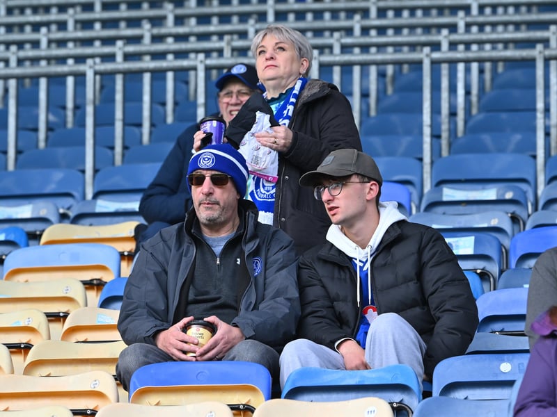Pompey fans backed their team in the 1-0 defeat by Stoke City.