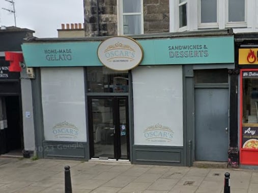 Situated at 3 Brighton Place in Portobello, Oscar's Gelato has been nominated for Scotland’s Best Gelateria award.