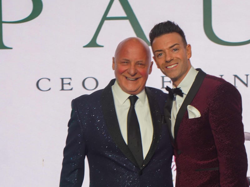 Croccante & Co at 2 Lynedoch Place in the West End is up for Best Cafe/ Deli. No photo available of the sandwich shop, pictured are Aldo Zilli and Des Clarke from the Scottish Italian Awards.