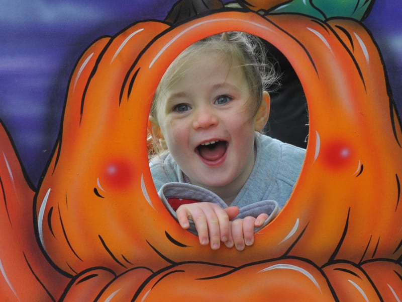 Three-year-old Ida Lily from York with a cheeky smile
