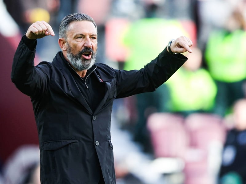 Hearts manager Derek McInnes at full time