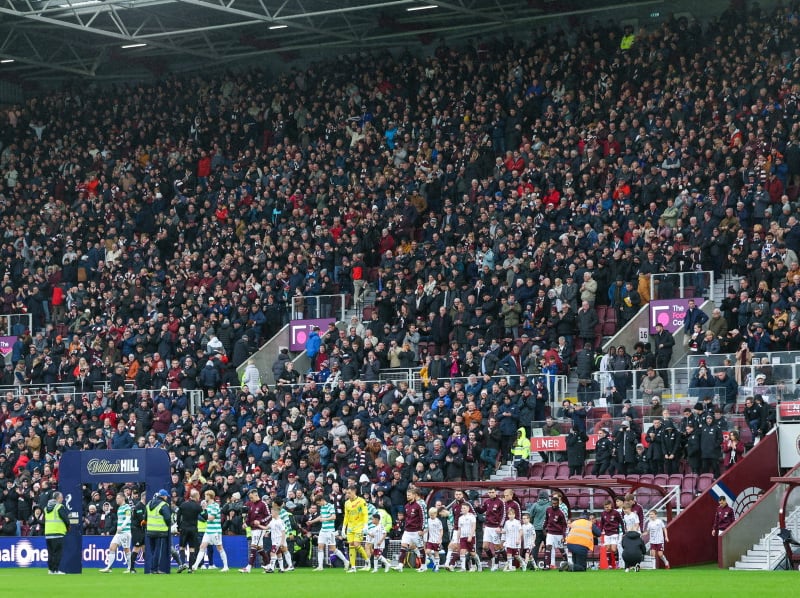 Hearts was in full voice for the teams coming out