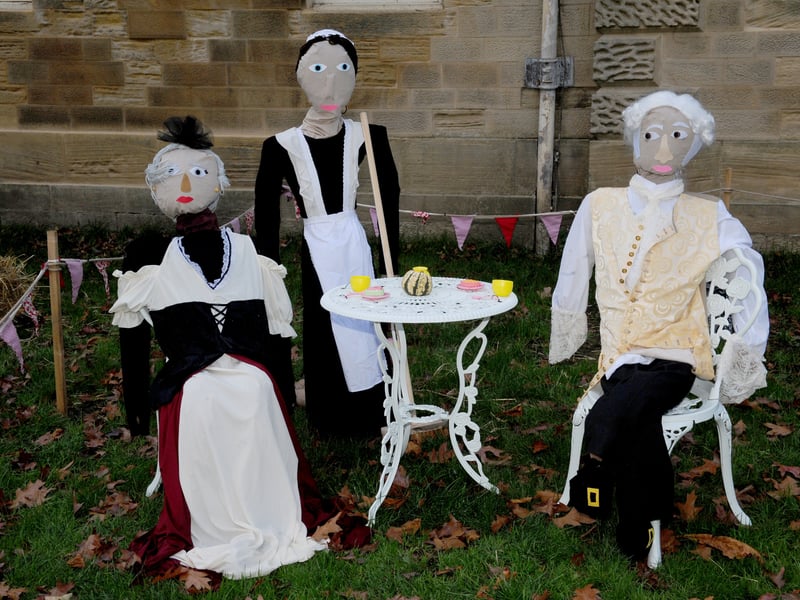 Tea and cafe for these scarecrows.