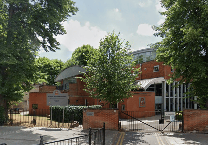 This is a Catholic boys’ secondary academy in the Kensington area, London. Despite its admissions policy being recorded as non-selective, it is worth noting that if it is oversubscribed, it may allocate some places based on musical ability. It was most recently rated ‘outstanding’ overall by Ofsted.
In the 2024/25 school year, it had an Attainment 8 score of 67.1 – compared to a local average of 54.3 and a national average of 45.9.