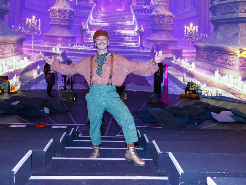 One of the actors taking part in the immersive theatrical show at Gunwharf.