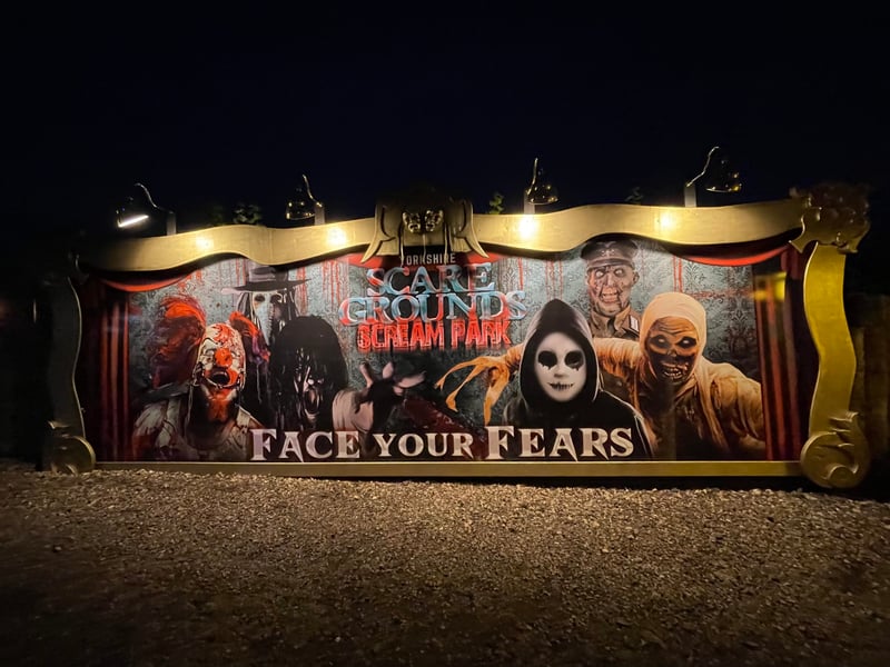Celebrating its 15th year of fear, the Yorkshire Scare Grounds is the region's premier professional scream park. Your single ticket grants you access to a set route of multiple themed attractions and walk-through mazes, all packed with live actors and cinematic special effects. 📍 Hell Lane, Heath, Wakefield, WF1 5SH