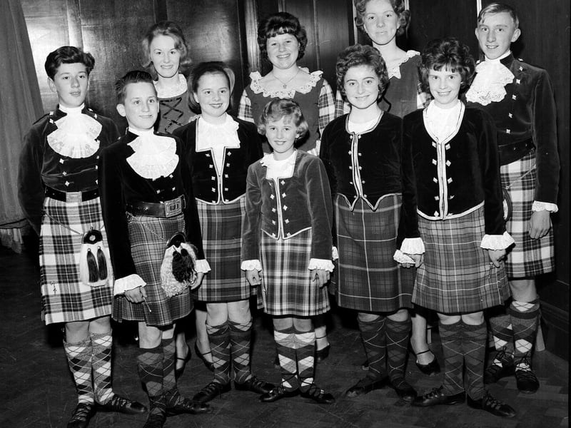 The Jean Reynolds School of Dancing before a display in Leith Town Hall in October 1963.