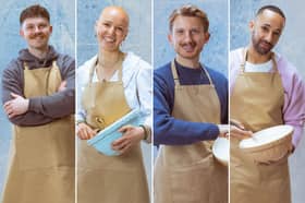 Toby, Jasmine, Tom and Aaron are heading into the series 16 Great British Bake Off semi-final. 