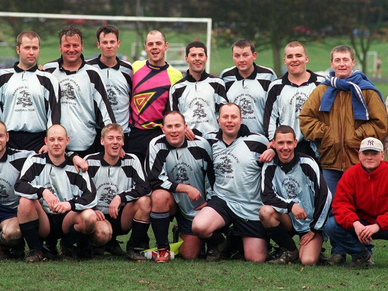 Oakwood Athletic pictured in November 1998. Back row, from left, are Lee Davison, Gary Bucknell, Vince Robinson, Paul Wilkinson, Graham Pickles, Darren McKay, Carl Shone, Lee Wainwright, Vaughn Fox and Matthew Baker. Front row, from left, are Bob Emmett, Richard Box, Robert Wood, John Ainley, Tony Frith, Andy Baggott and Dave Spockwell.