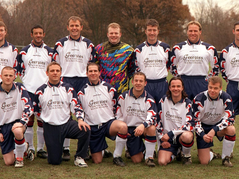 Horsforth Hotel pictured in November 1998. Back row, from left, are Rob Sanderson, Calvin Allen, Martin Culley, Dave Bramhill, Dominic Adams, Simon Brown and Paul Scott. Front row, from left, are Phil Parke, Chris Dooley, Andy Waterfield, Paul Hargrave, Andrew Osborne and Andrew Sutton.