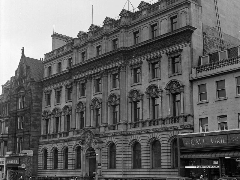 The North British and Mercantile Insurance Company office at 64 Princes Street in April 1960. It would later become British Home Stores.