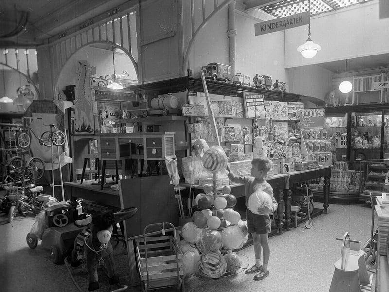 The toy department Jenners department store in Princes Street in August 1963.
