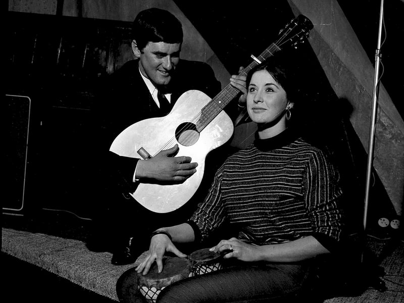 Jim Baxter and Mary Ann Paterson at the opening of the International Club in Princes Street in July 1964.