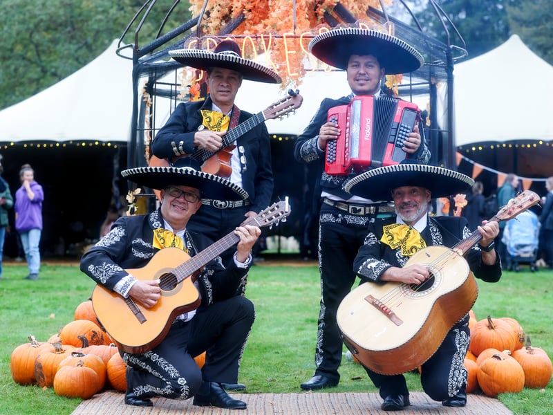 The Mexican Way, a Mariachi band, entertain the crowds at Spookesbury. Picture: Chris Moorhouse (291025-53)