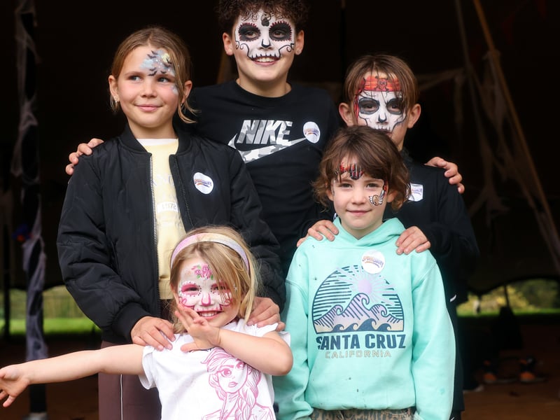 Clockwise from front left, Rua, 3, Seren, 10, Jimmy, 10, Hunter, 7, and Orla, 6.
Picture: Chris Moorhouse (291025-70)
