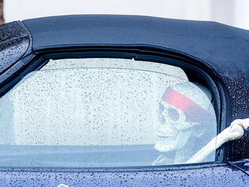 A skeleton welcomes guest to Spookesbury. Picture: Chris Moorhouse (291025-51)