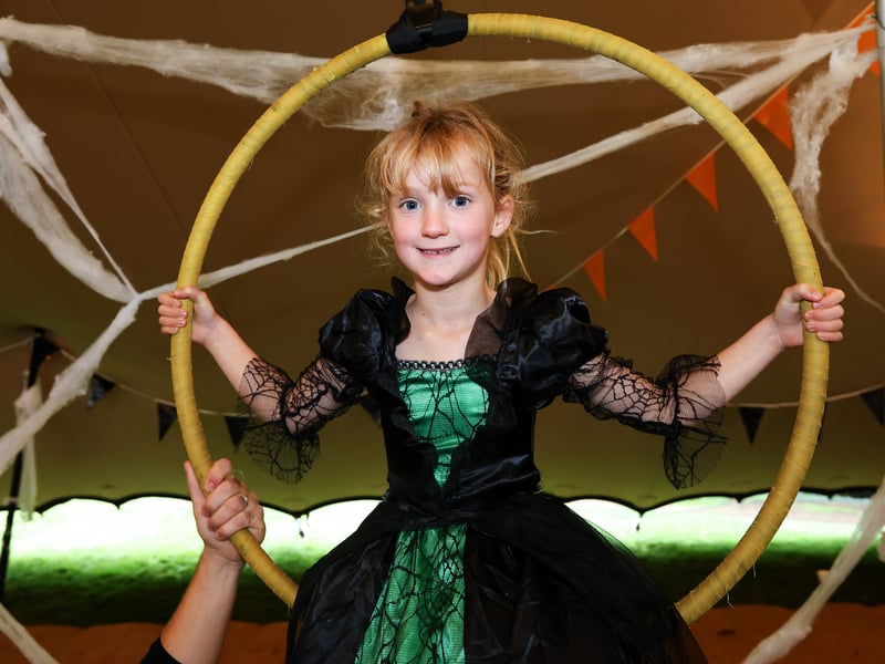 Bea Barfoot, 7, at Spookesbury. Picture: Chris Moorhouse (291025-63)