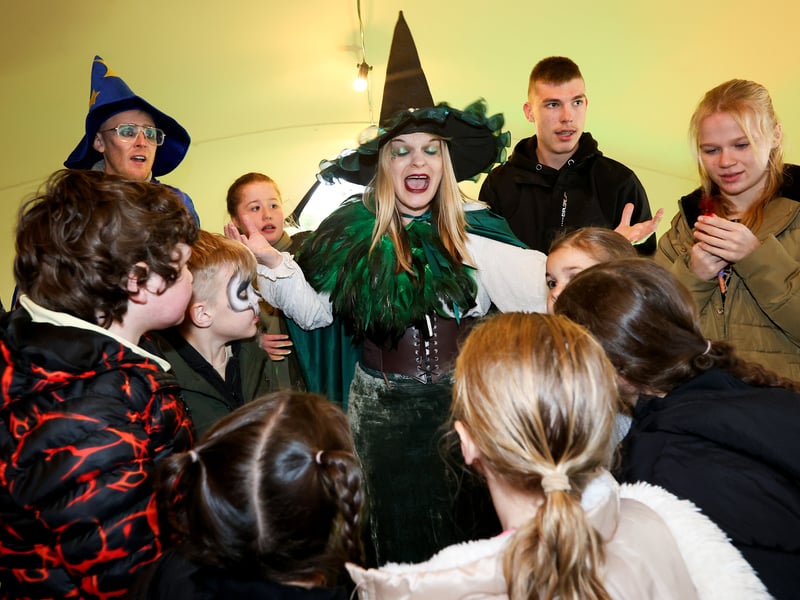 Casting spells at Spookesbury Harvest & Haunt at Rookesbury Park. Picture: Chris Moorhouse (291025-58)