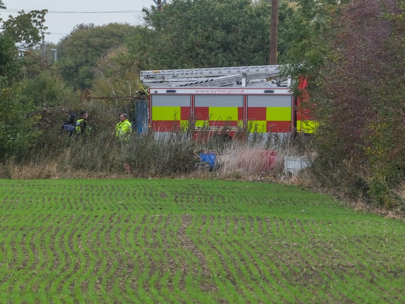 Emergency services were first called to the scene at around 10.14am and a huge cordon is now in place around the scene of the crash.