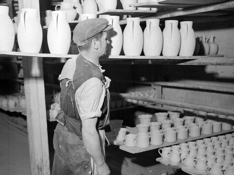 Thistle Potteries, in Portobello's Pipe Street, in 1952.