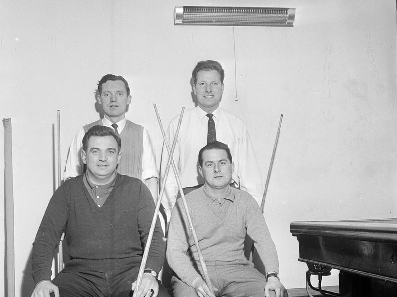 Portobello 'A' Snooker Team in February 1964.